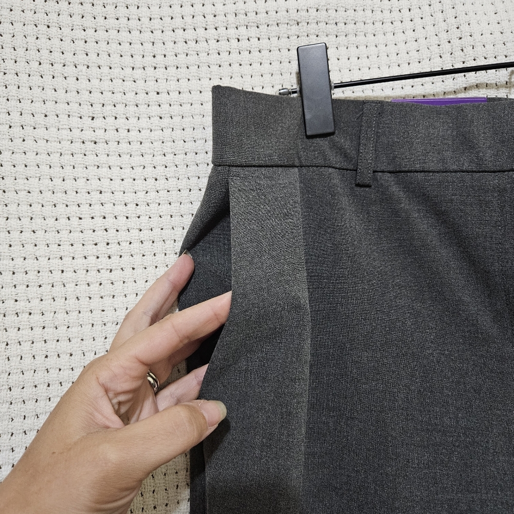 NWT Dalia Sz 14x31 Classic Gray Wide Leg Dress Pants - Picture 6 of 7